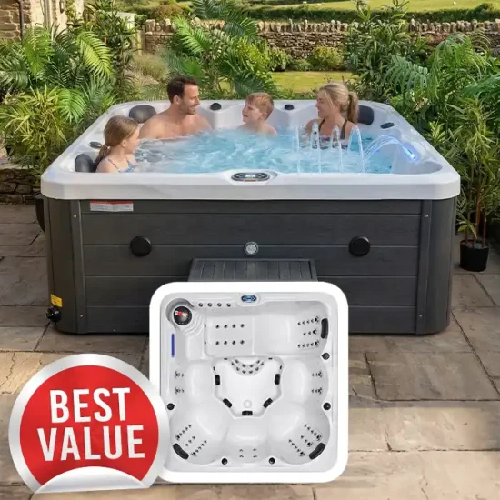 BlueWhaleSpa_StMarksBayII_HotTubLifestyle-SummerSeaViewFamily_HotTubSale_BestValue